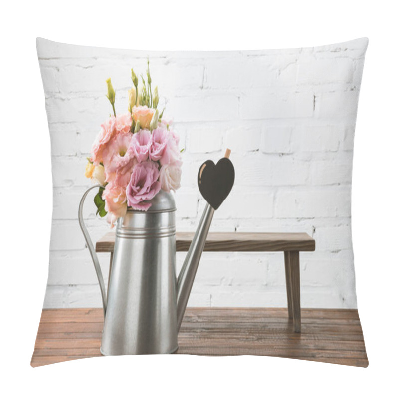 Personality  Beautiful Flowers In Watering Can Pillow Covers