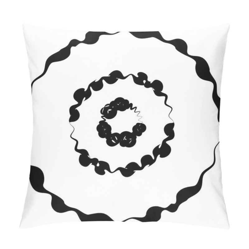 Personality  Concentric Circles, Rings With Deformation Pillow Covers