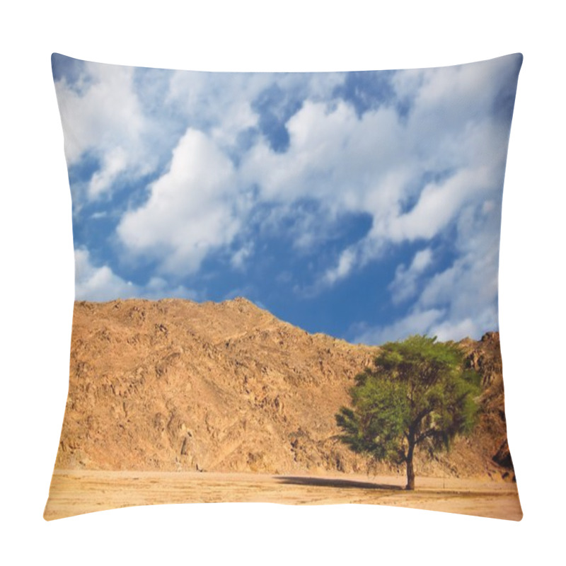 Personality  Lonely Tree In The Desert Pillow Covers