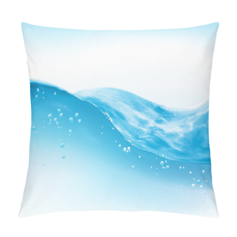 Personality  Transparent Vector Water Splash And Wave On Light Background. Design Of Natural, Organic Products. Pillow Covers