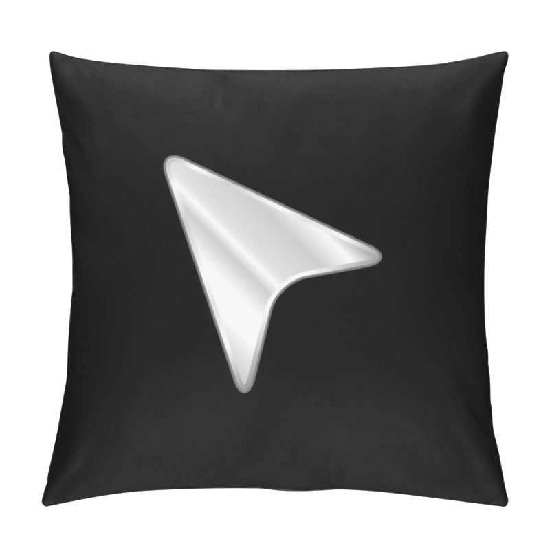 Personality  Black Pointer Silver Plated Metallic Icon Pillow Covers