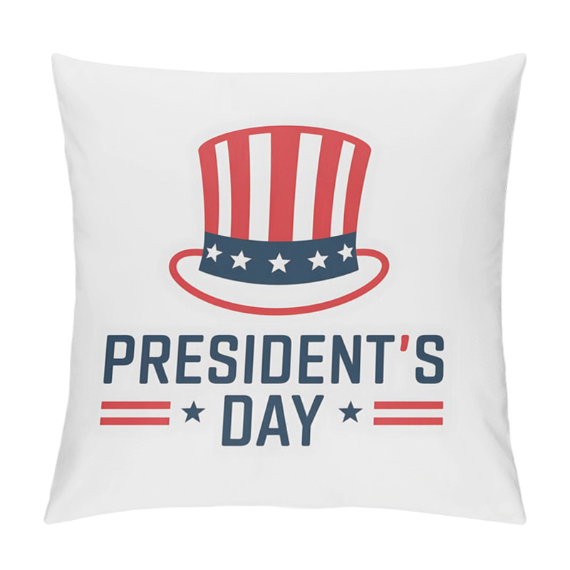 Personality  President's Day Hat With Patriotic Design Pillow Covers