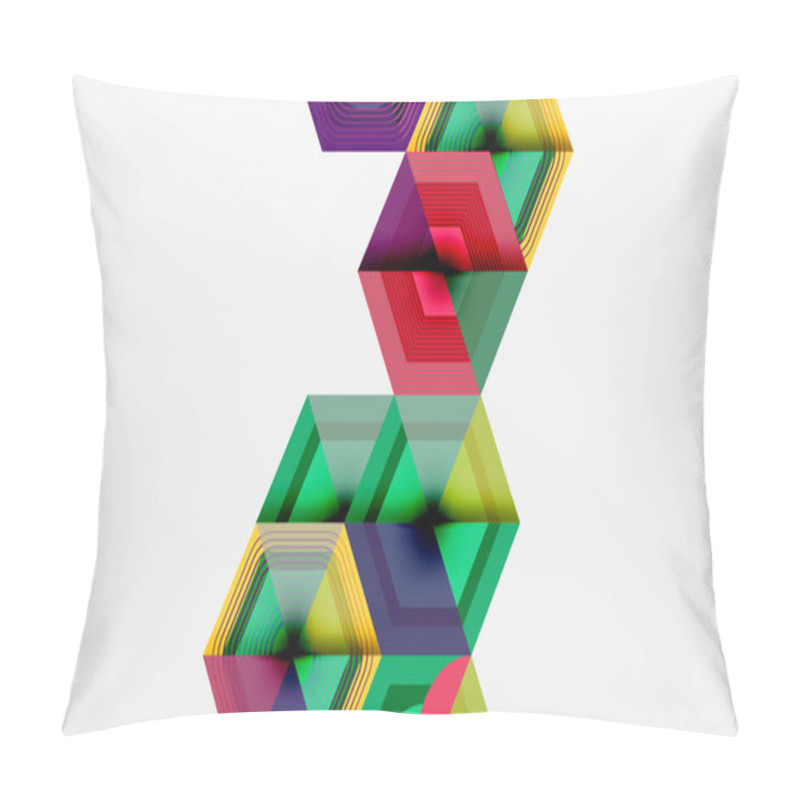 Personality  Hexagons, Diamonds Pattern. Geometric Repeating Hexagon Background Pillow Covers