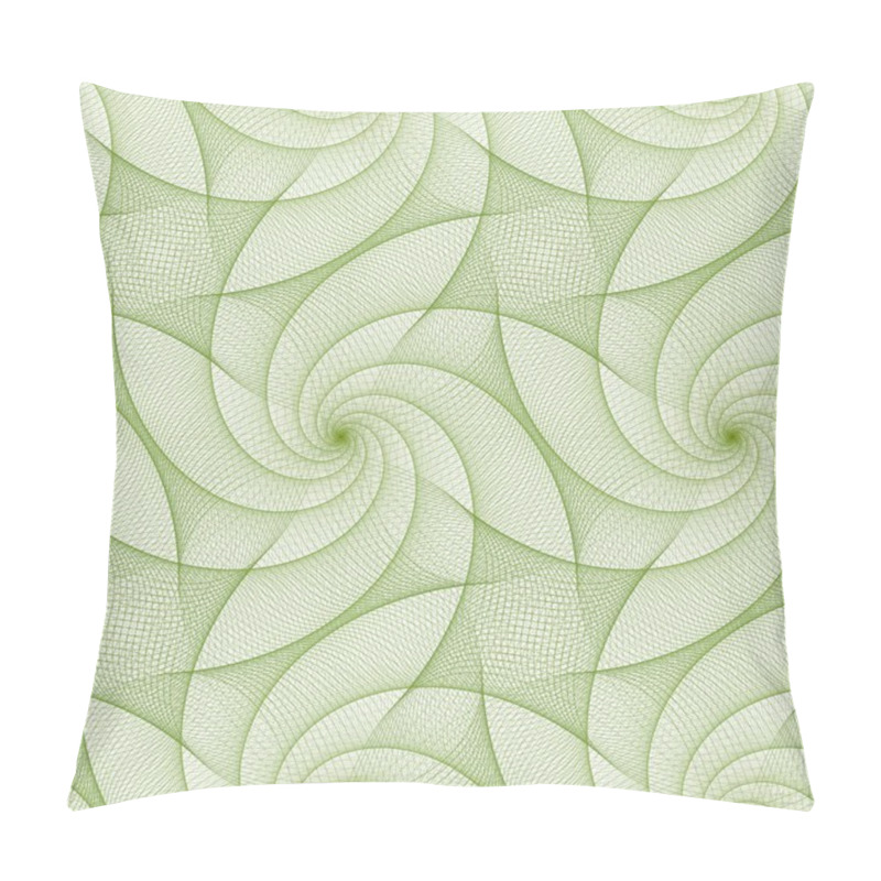 Personality  Green Repeating Fractal Line Pattern Design Pillow Covers