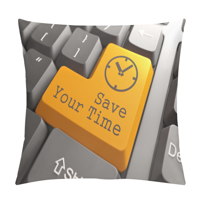 Personality  Keyboard With Save Your Time Button. Pillow Covers