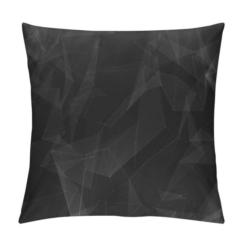 Personality  Dark Triangles Web Abstract Background Pillow Covers