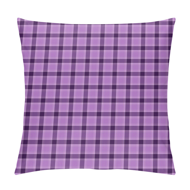 Personality  Seamless Purple Plaid Pillow Covers