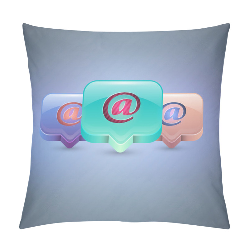 Personality  Vector E-mail Icons Pillow Covers