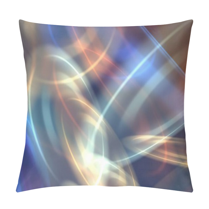 Personality  Smooth Elegant Curved Lines Background Pillow Covers