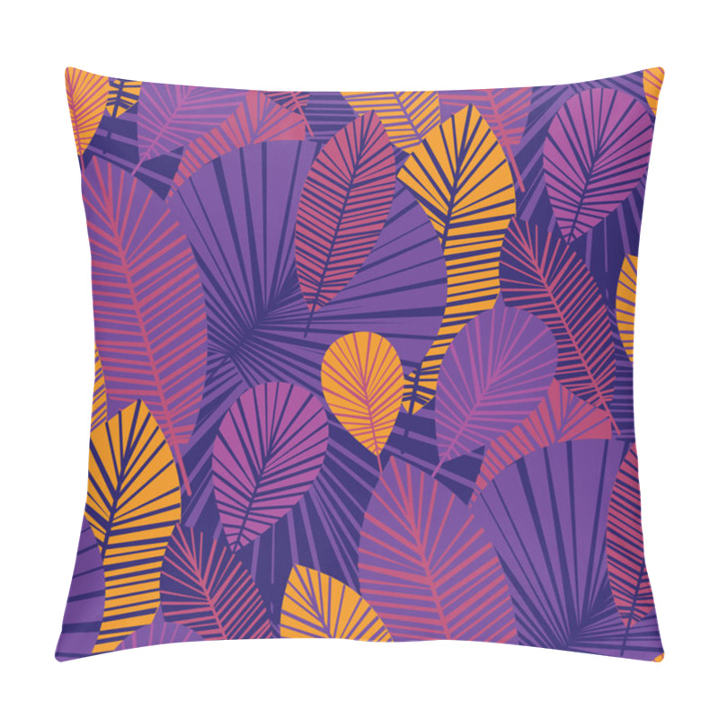 Personality  Vibrant Cool Leaves Seamless Pattern  Pillow Covers