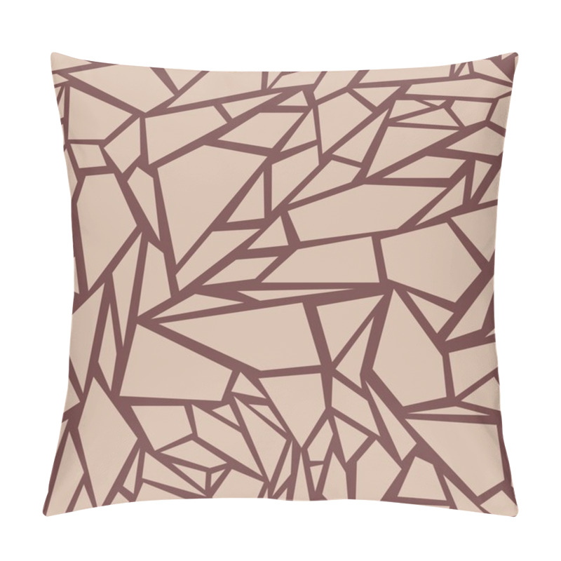 Personality  Abstract Seamless Pattern. The Effect Of Broken Glass Pillow Covers