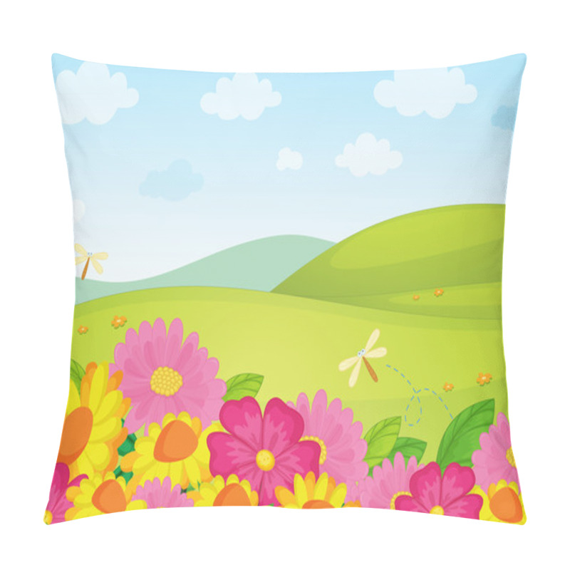 Personality  Flower Background Pillow Covers