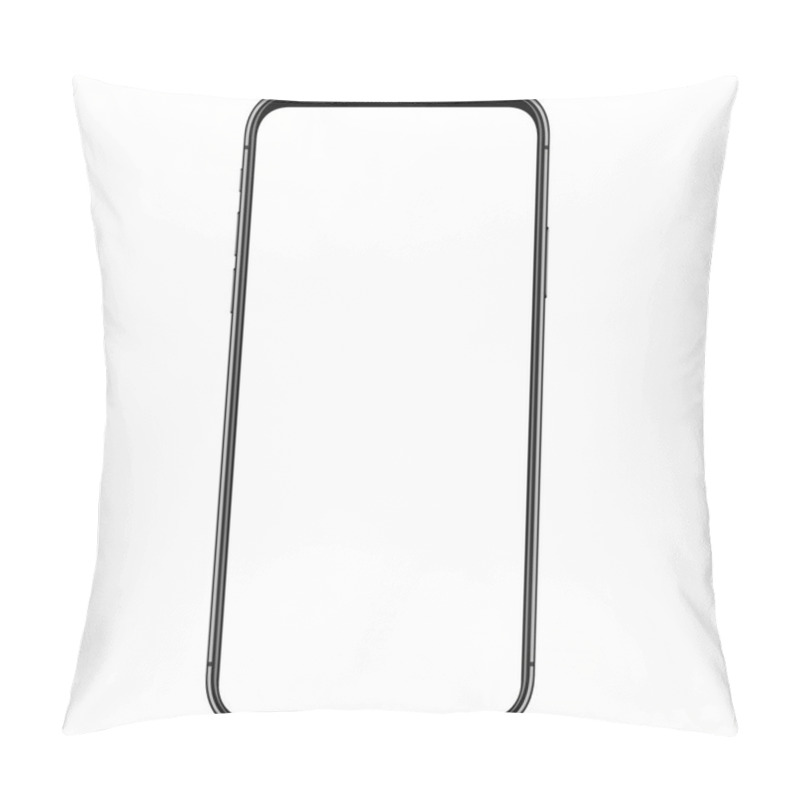 Personality  Phone Front Side Vector Drawing Eps10 Format Isolated On White Background Pillow Covers