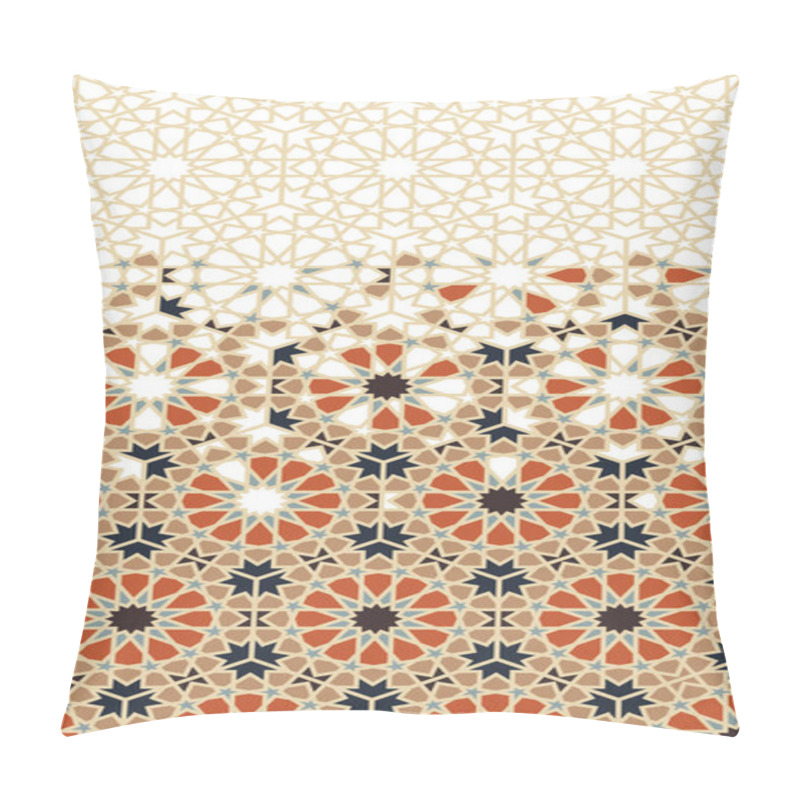 Personality  Moroccan Vector Border. Geometric Arabic, Islamic Pattern Pillow Covers