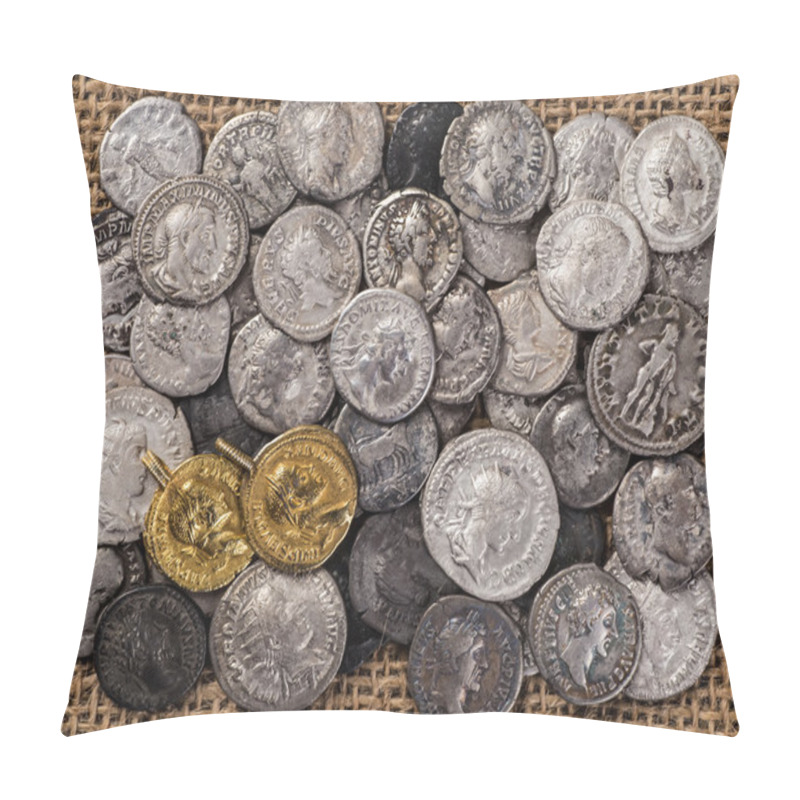 Personality  Ancient Coin Of The Roman Empire. Pillow Covers