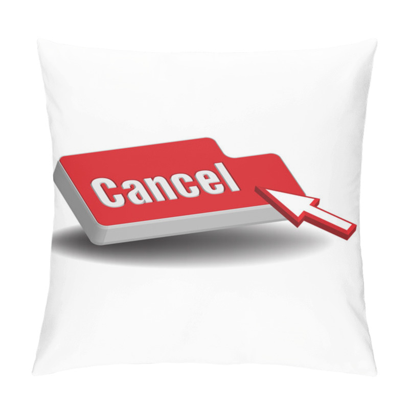 Personality  Cancel Button Pillow Covers