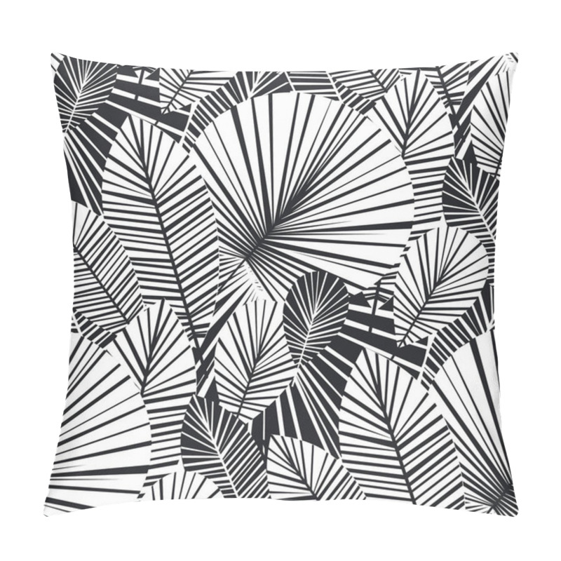 Personality  Tropical Palm Leaves Seamless Pattern  Pillow Covers