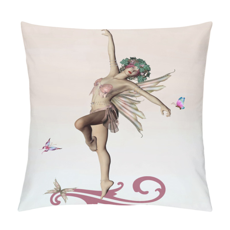 Personality  Pink Fairy Pillow Covers