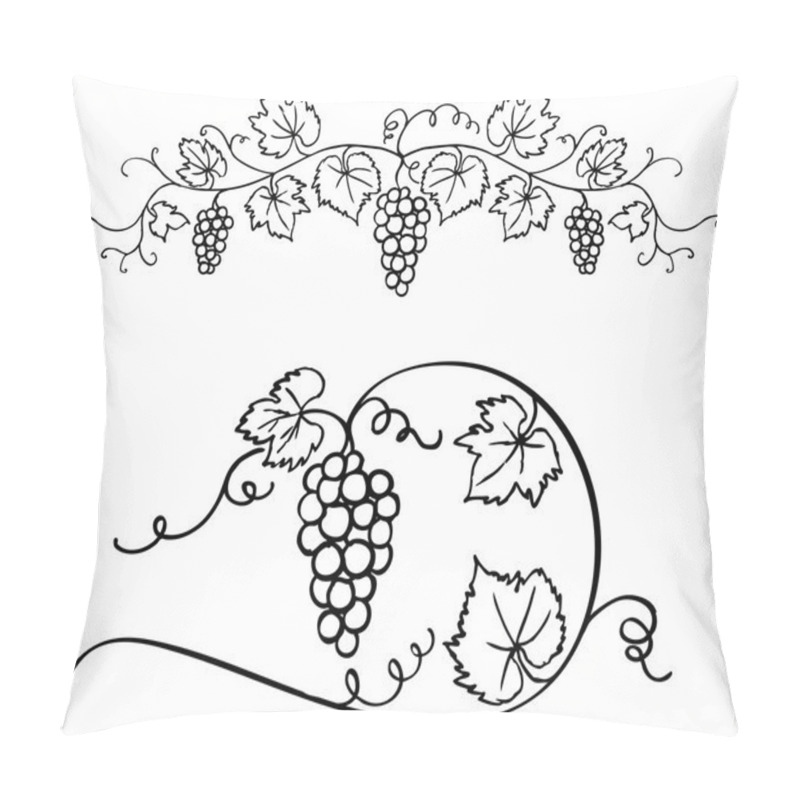 Personality  Grapes & Vine Ornament Pillow Covers