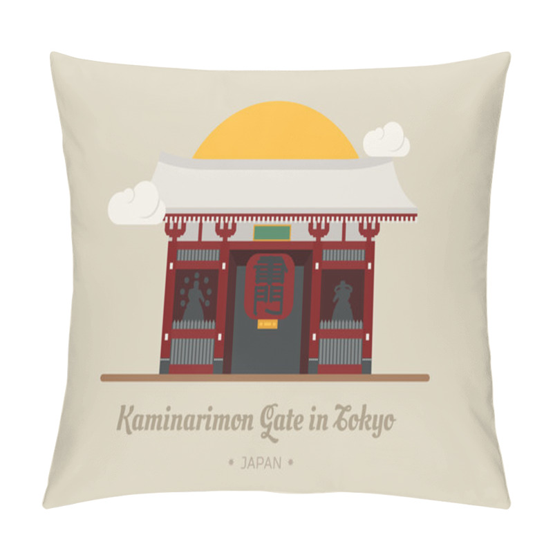 Personality  Kaminarimon Gate In Tokyo , Japan Pillow Covers