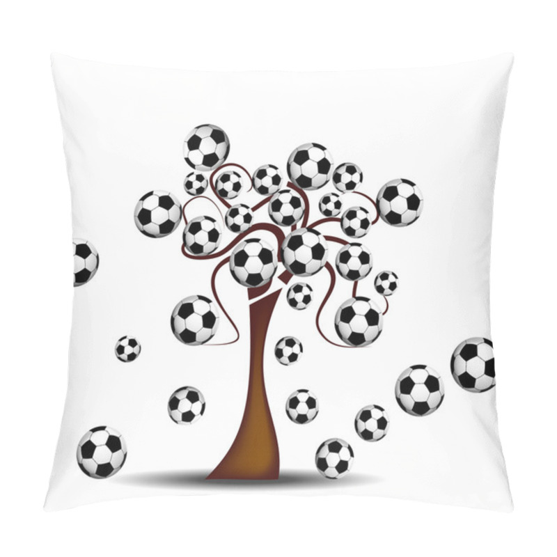 Personality  Tree With Footballs Pillow Covers