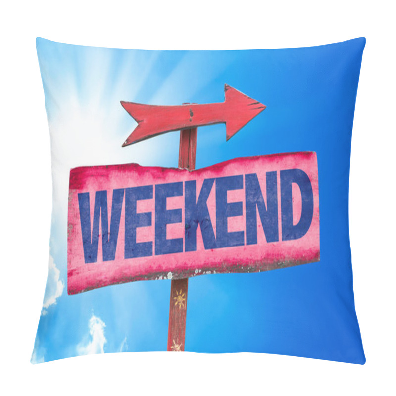 Personality  Weekend Text Sign Pillow Covers