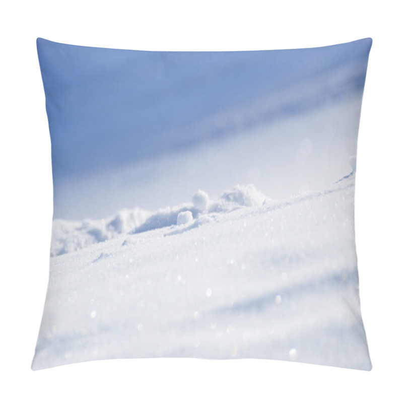 Personality  White Snow On A Sunny Day Pillow Covers