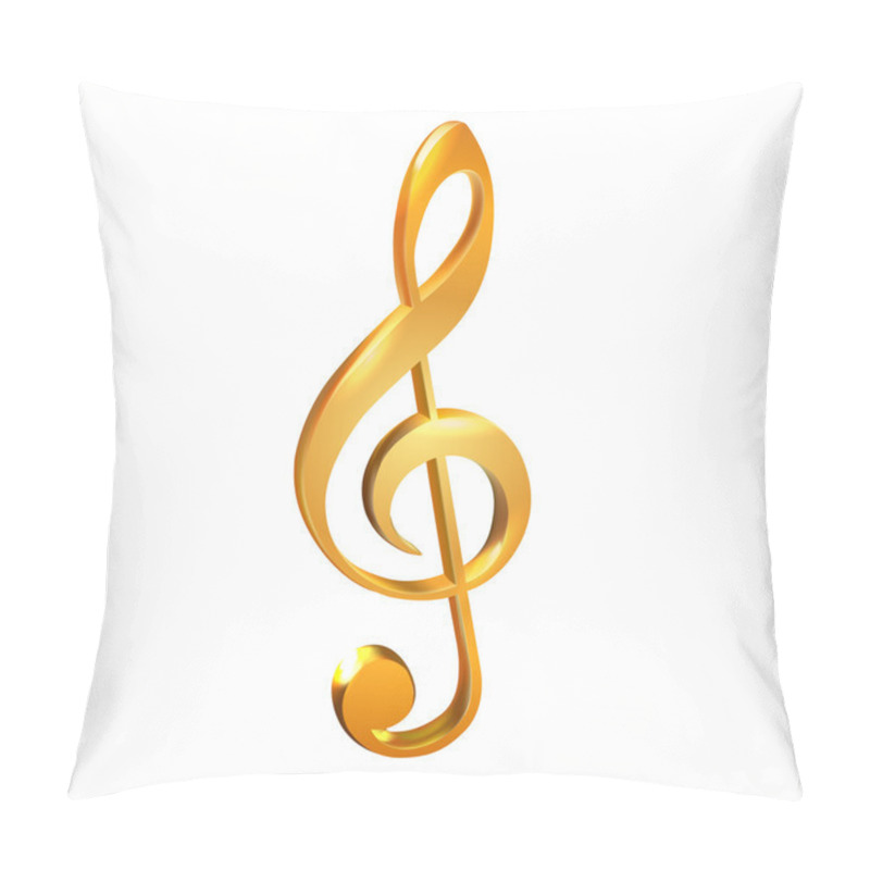 Personality  Gold Treble Clef Pillow Covers