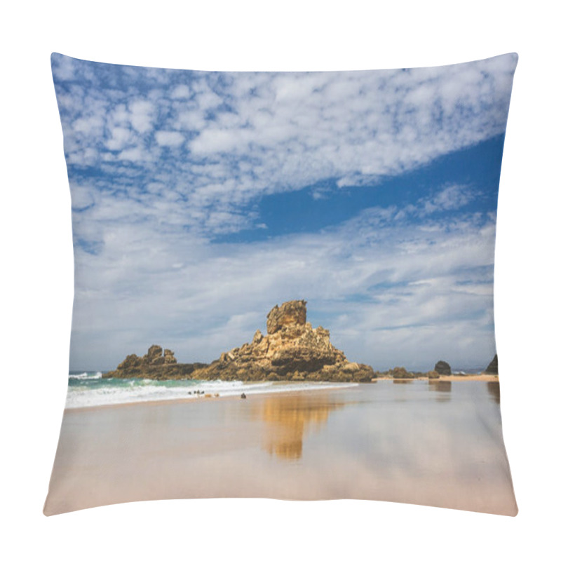 Personality  View At Cordoama Beach, West Atlantic Coast Of Algarve Region, South Of Portugal. Pillow Covers