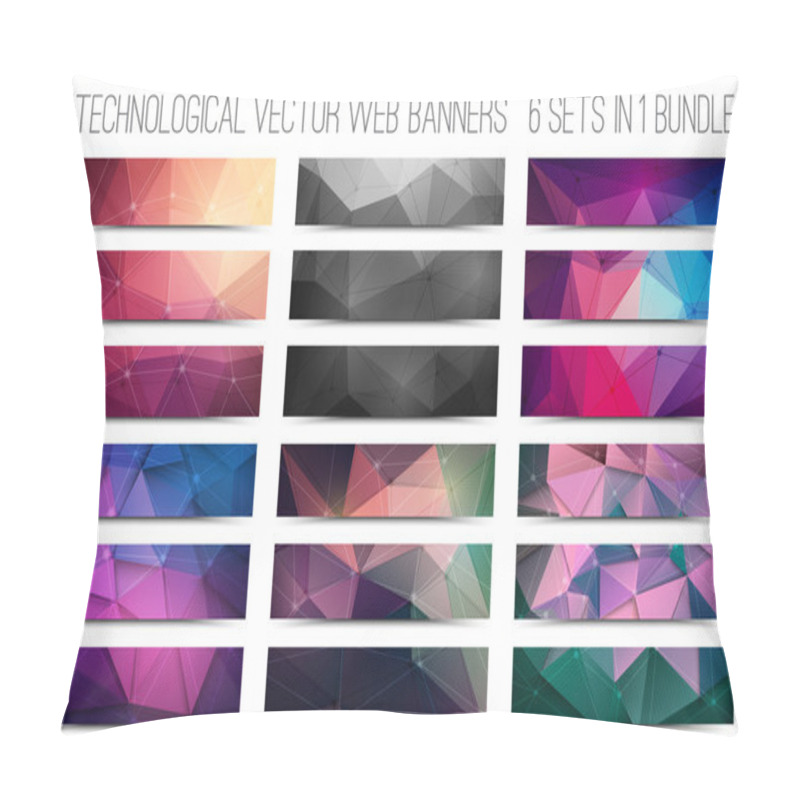 Personality  Technological Vector Web Banners Pillow Covers