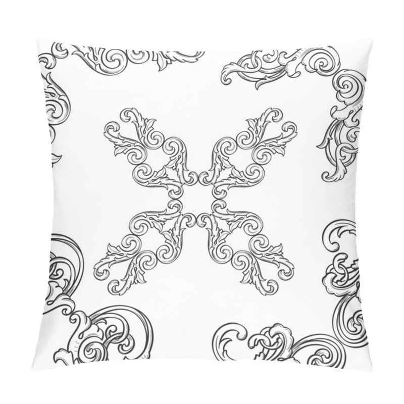 Personality  Retro Art Corner Fine Element Set Pillow Covers