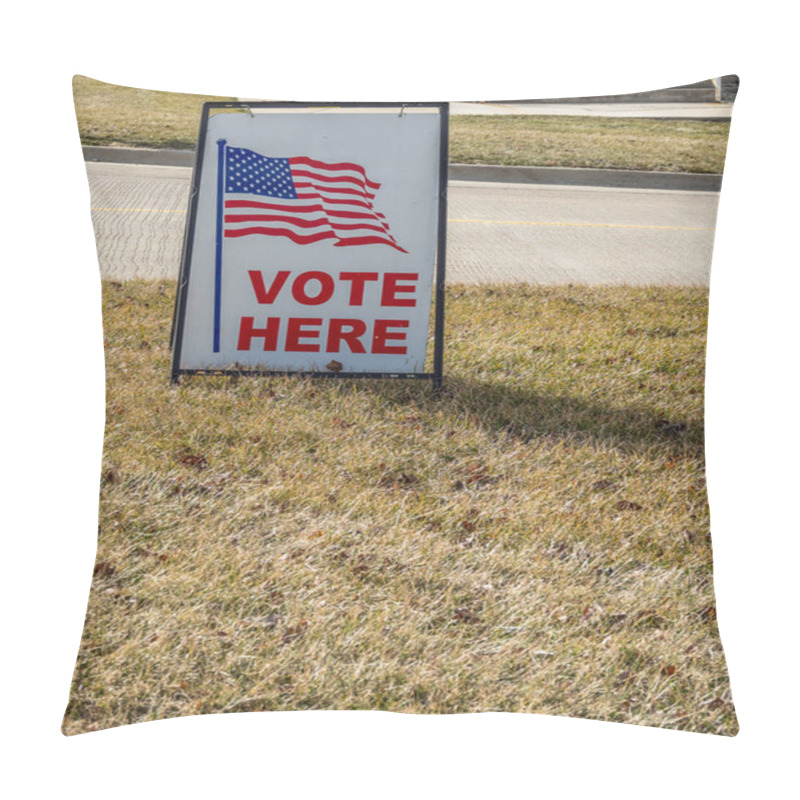 Personality  Vote Here Pillow Covers