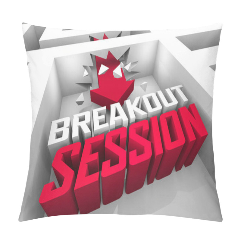 Personality  Breakout Session Seminar Workshop Group Team Conference 3d Illustration Pillow Covers