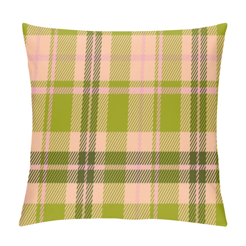 Personality  Seamless Plaid Pattern With Green And Pink Tones, Diagonal Stripes, And Checkered Design, Perfect For Fabric, Textile, Wrapping Paper, Wallpapers, And Home Decor Pillow Covers