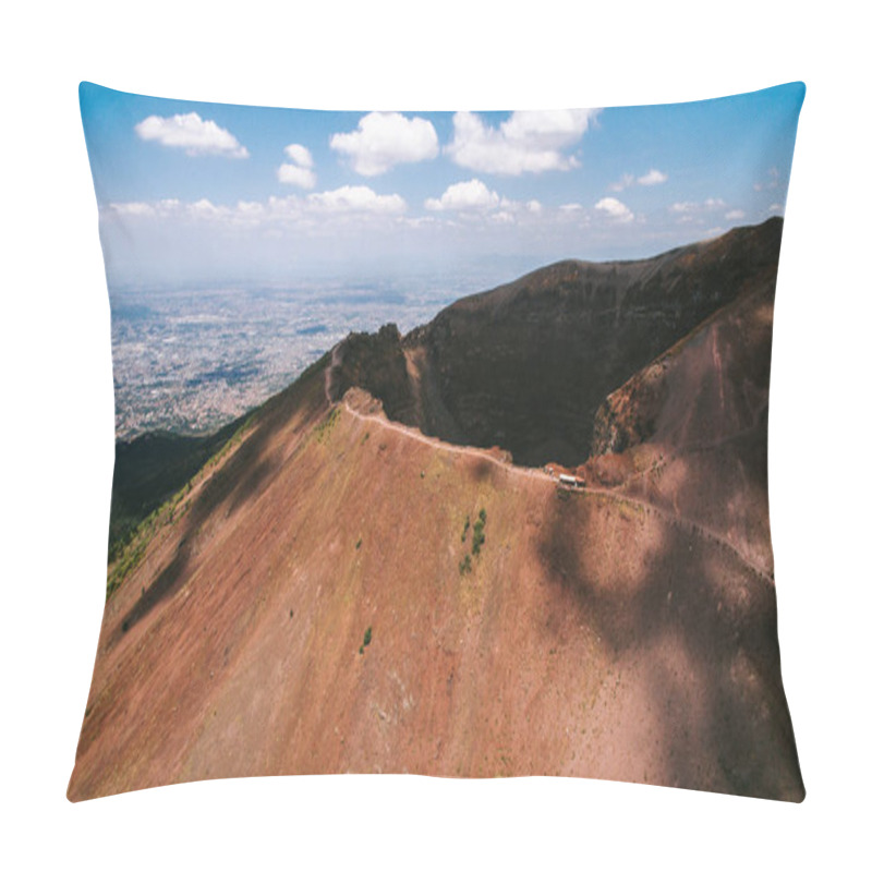 Personality  Vesuvius Volcano From The Air Pillow Covers