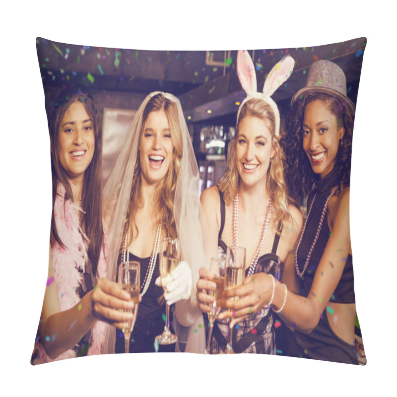 Personality  Friends Celebrating Bachelorette Party Pillow Covers