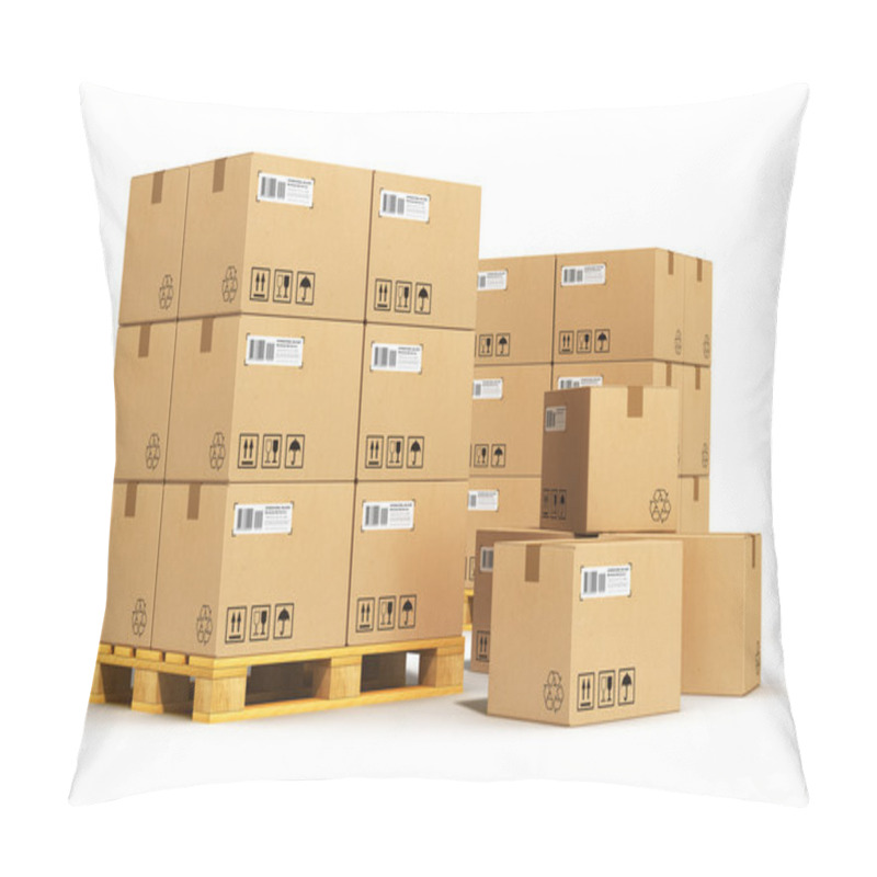 Personality  Cardboard Boxes On Shipping Pallets Pillow Covers