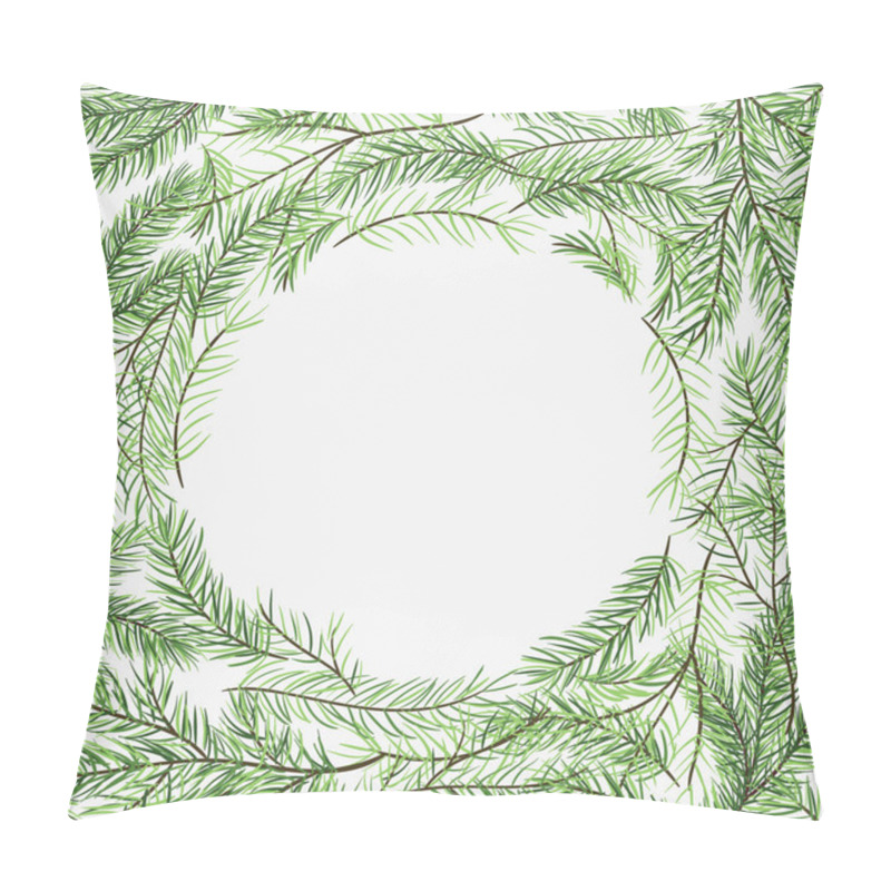 Personality  Frame Of Fir Tree Branches Pillow Covers