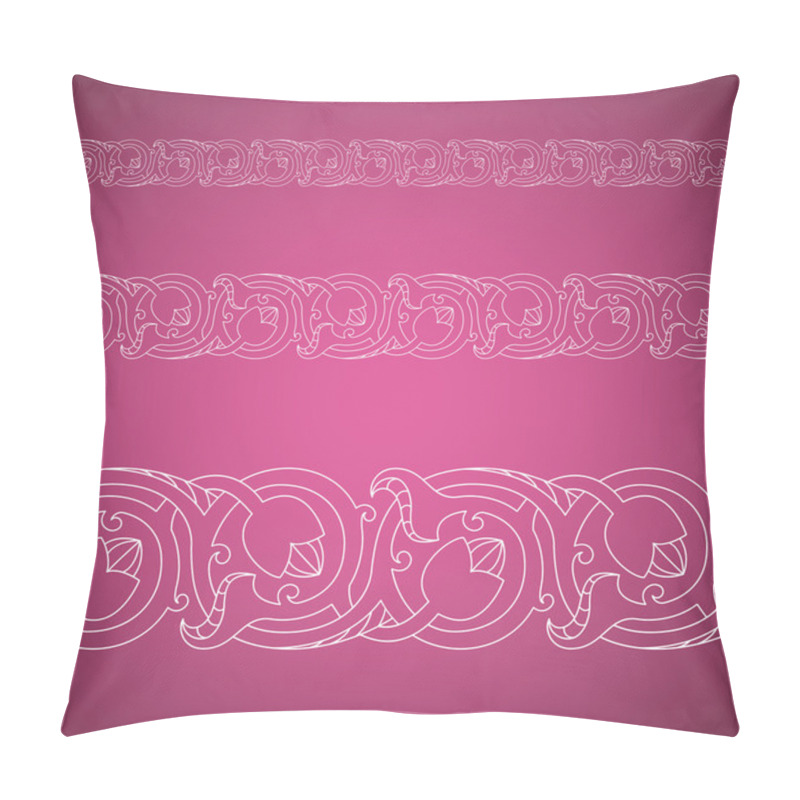 Personality  Seamless Floral Tiling Borders Pillow Covers