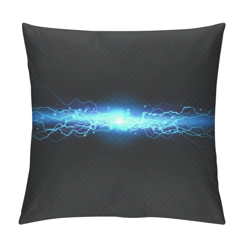 Personality  Lightning And Sparks On Dark Background Pillow Covers