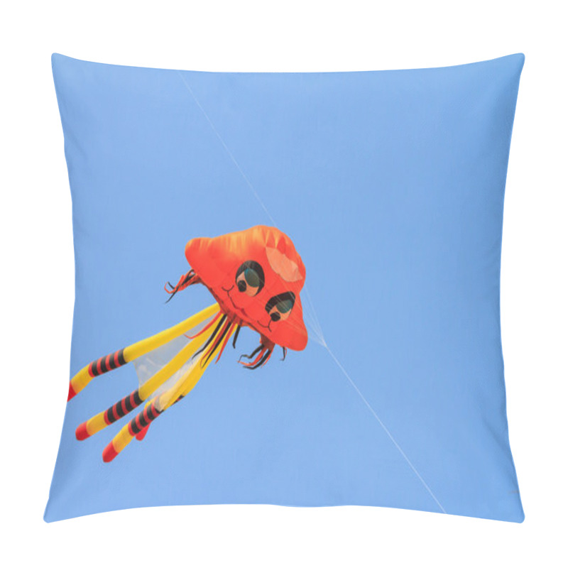 Personality  Octopus Kite On Blue Sky Pillow Covers