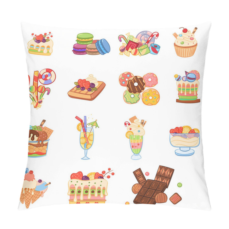 Personality  Sweet Summer Composition Vector Collection Pillow Covers