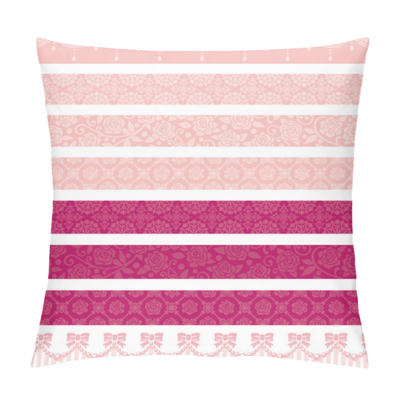 Personality  Pink Decoration Lines. Pillow Covers