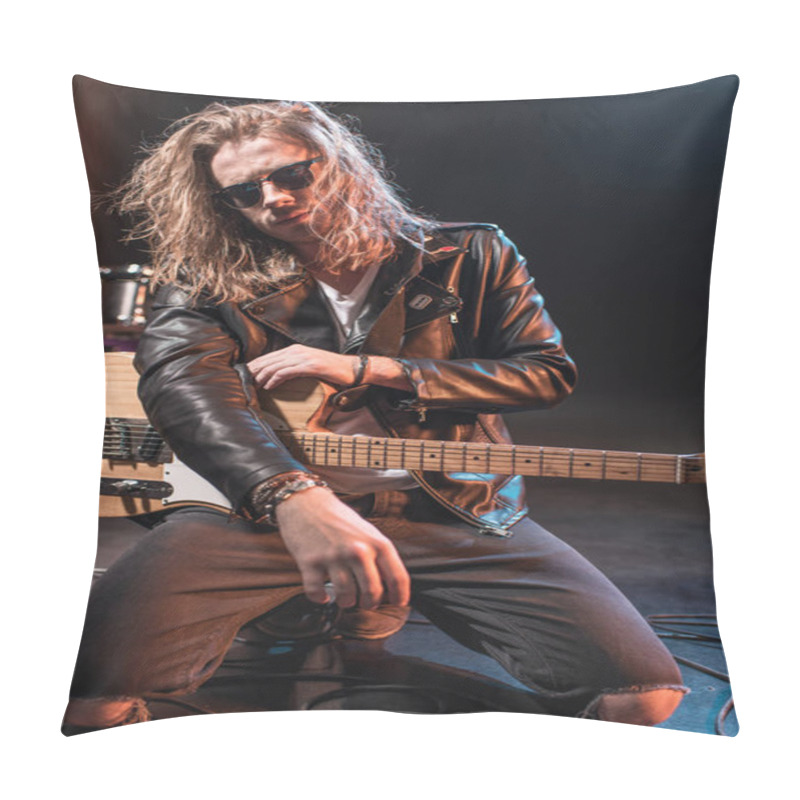 Personality  Electric Guitar Player Pillow Covers