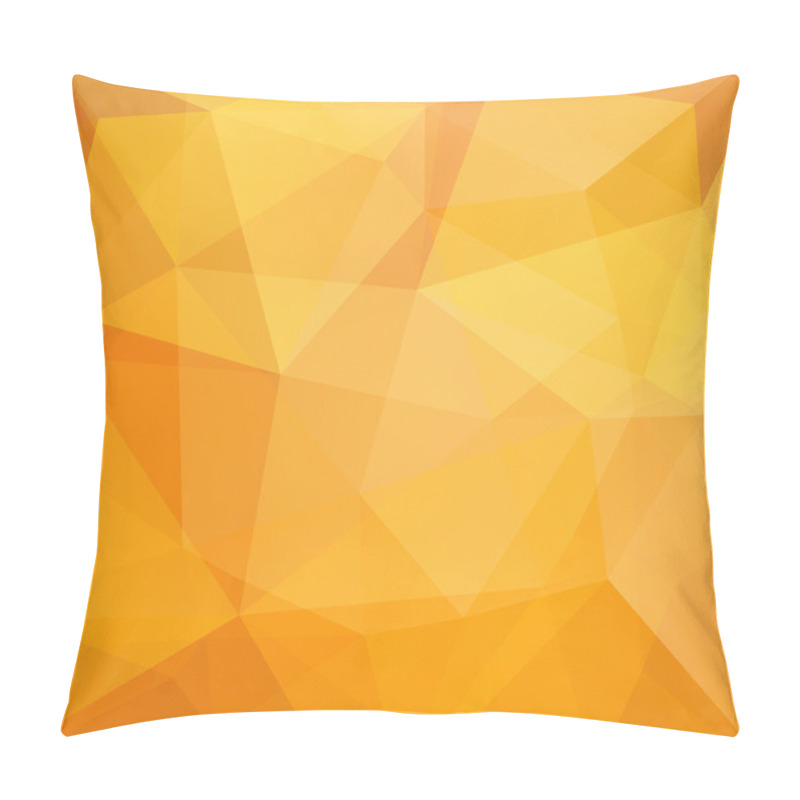 Personality  Abstract Background Consisting Of Yellow Triangles Pillow Covers