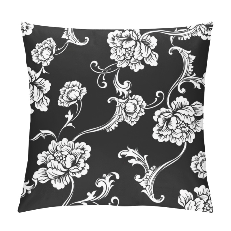 Personality  Baroque Pattern Seamless Background Pillow Covers