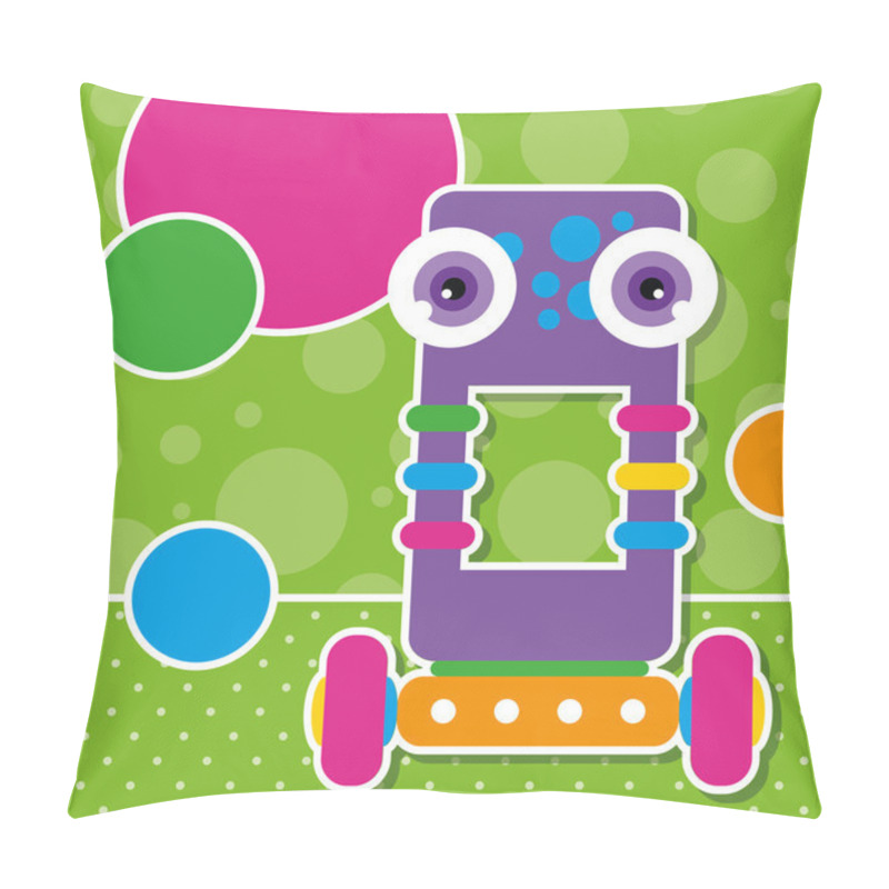 Personality  Cute Robot Greeting Card Pillow Covers