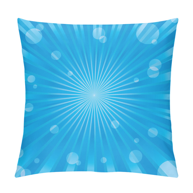 Personality  Blue Background Pillow Covers