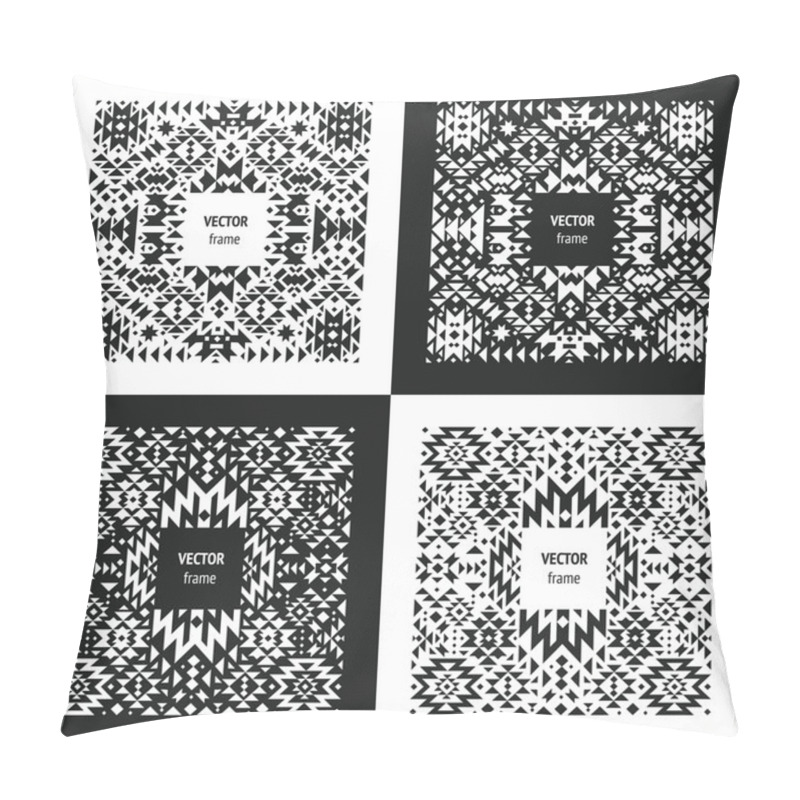 Personality  Vector Abstract Geometric Frame Pillow Covers