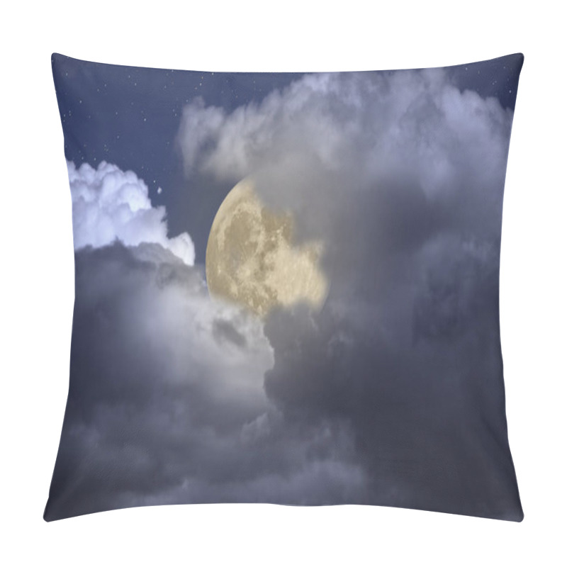 Personality  Cloudy Full Moon Night Pillow Covers